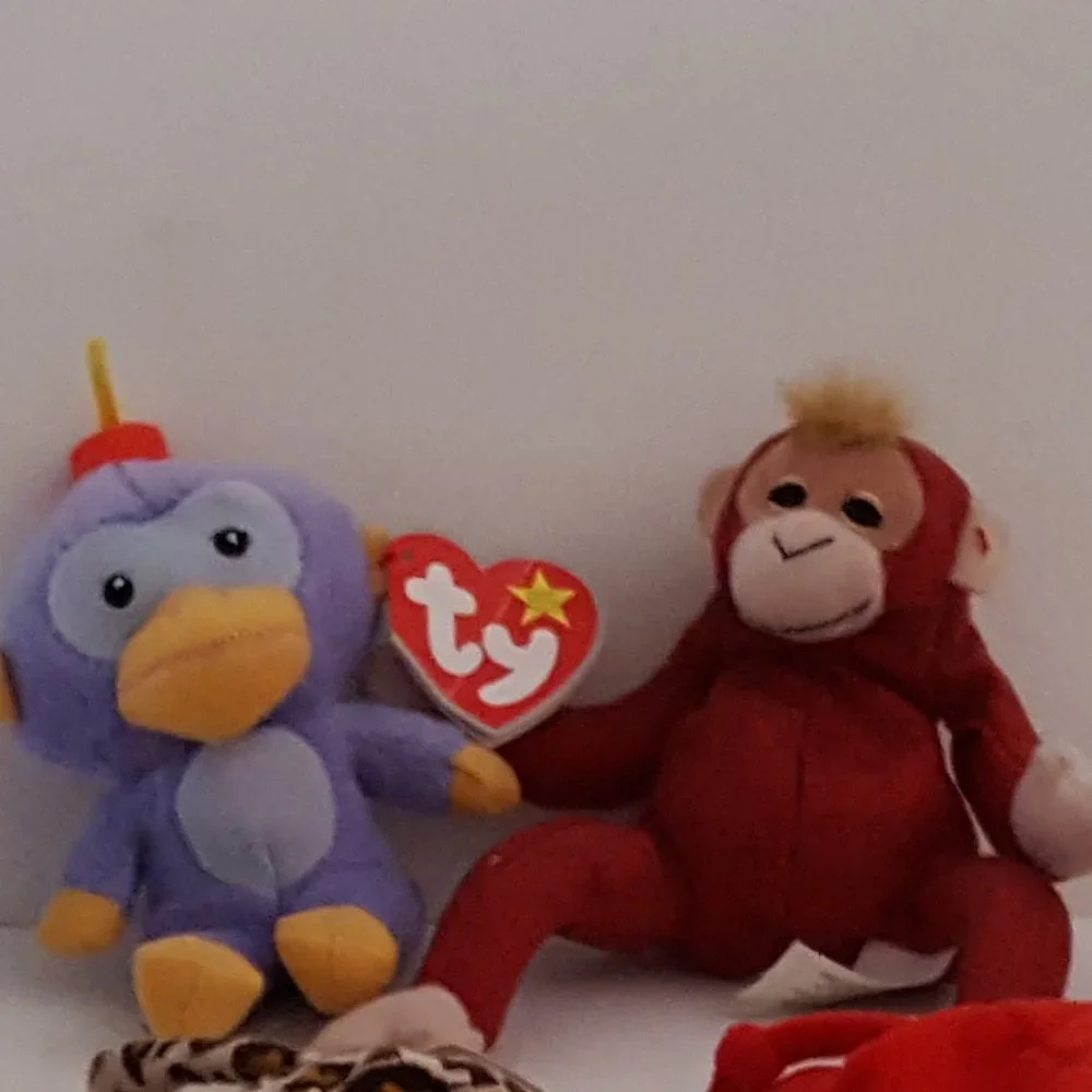 Beanie Babies and Teenie Beanies Lot of 6 (**2 w/Tags Pls Read**)